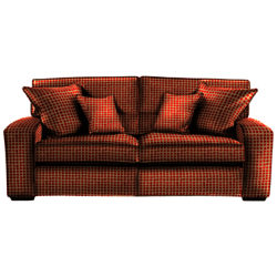 Duresta Trinity Medium Sofa Polka Burnt Orange